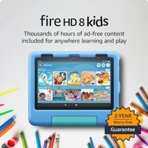 Amazon Fire 8 Kids Tablet | age 3-7 | Learn & play on-the-go with 13-h…