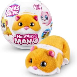 Pets Alive Hamstermania (Orange) by ZURU Hamster, Electronic Pet, 20+ …