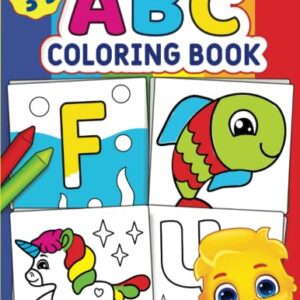 ABC Coloring Book: Color 100+ Animals, Birds, Vehicles, Fruits, Toys &…